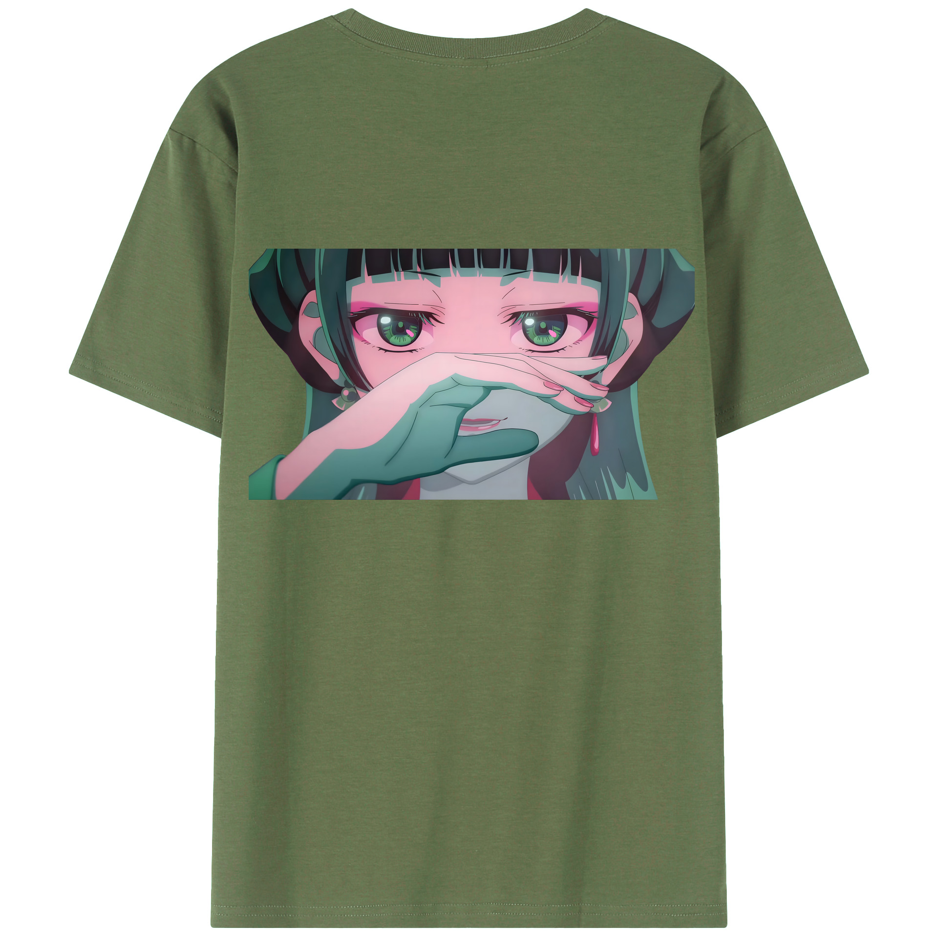 （画像用） 薬屋のひとりごと The Apothecary Diaries 綿100％ メンズ半袖Tシャツ（バックプリント） 通気性
